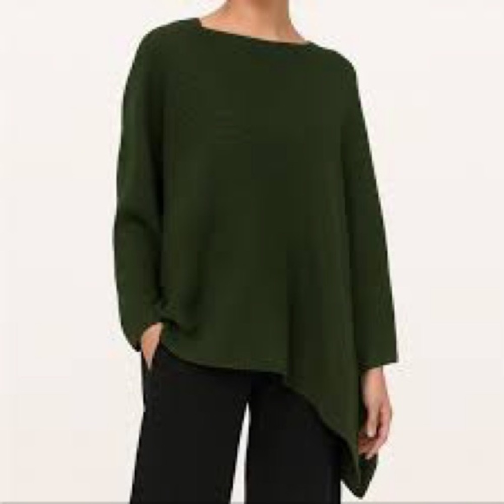lululemon athletica Dark Green Poncho Sweater